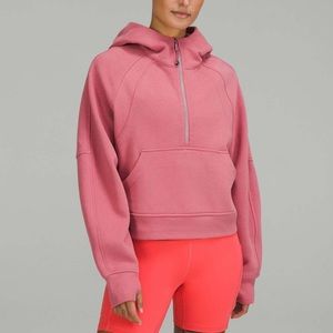 NWT Lululemon Scuba Oversized Half-Zip Hoodie, Brier Rose